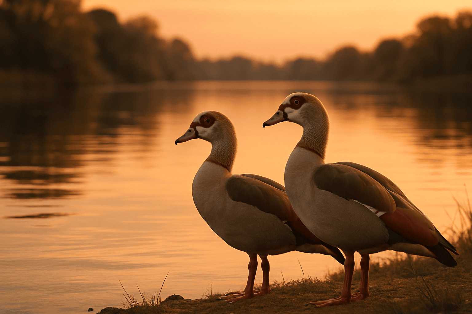 Nilgänse am Stadlersee